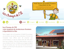 Tablet Screenshot of produits-fermiers-sundgau.fr